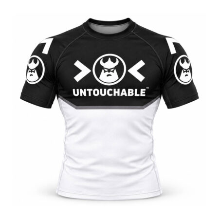 Untouchable BJJ White Belt Rashguard Short Sleeve Approved By IBJJF
