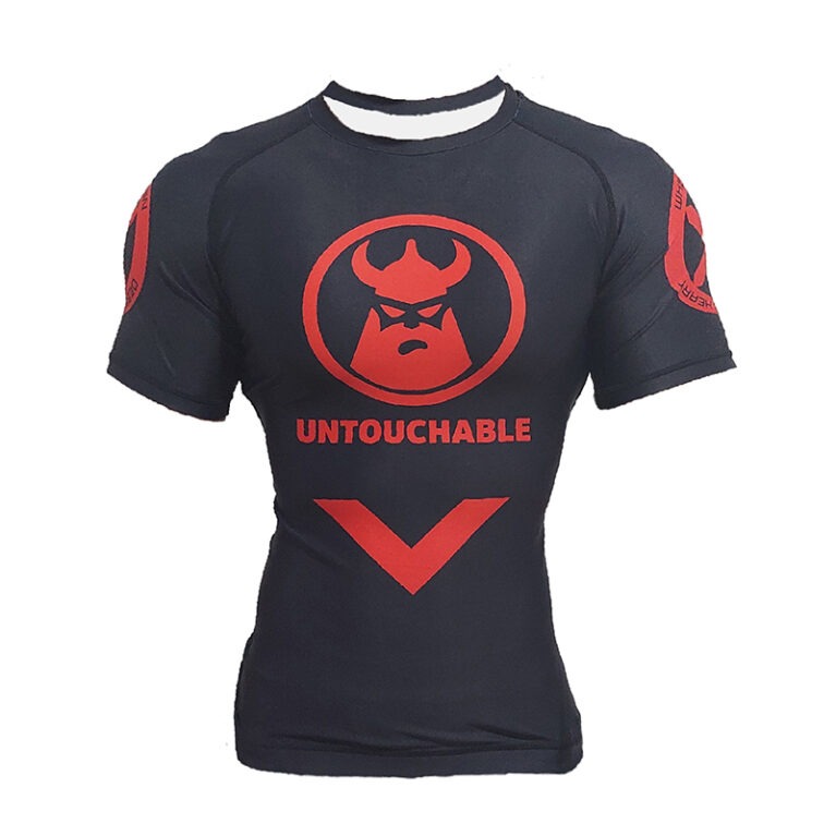 Untouchable BJJ Black Belt Rashguard Short Sleeve Approved By IBJJF
