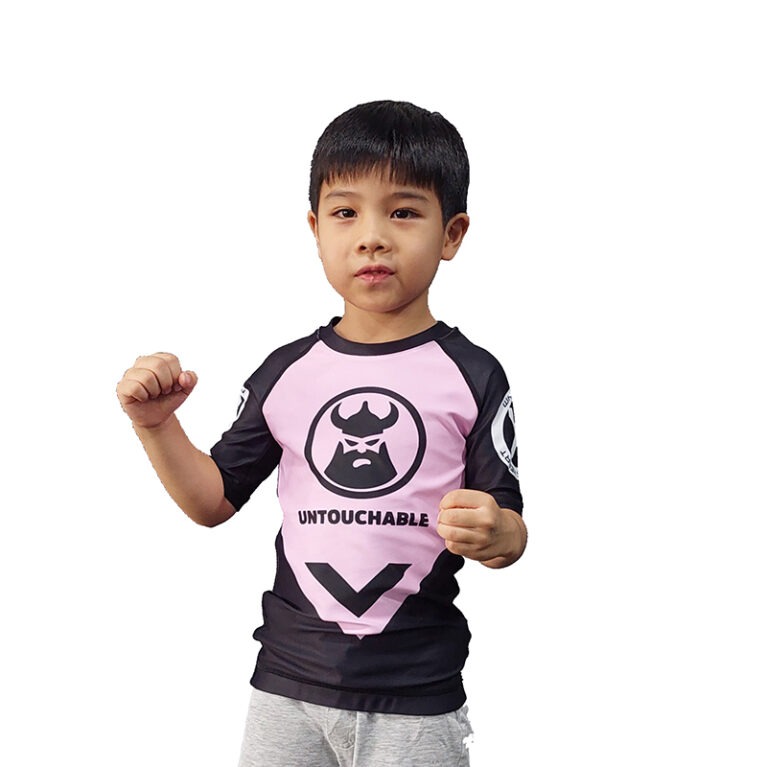 Kids BJJ Rashguard Pink Color