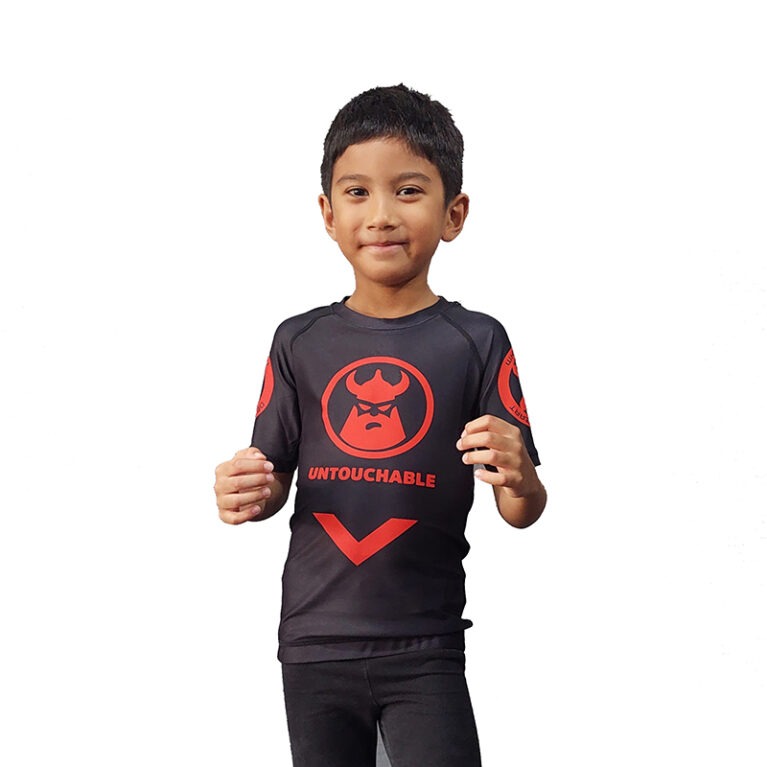 Kids BJJ Rashguard Black Color