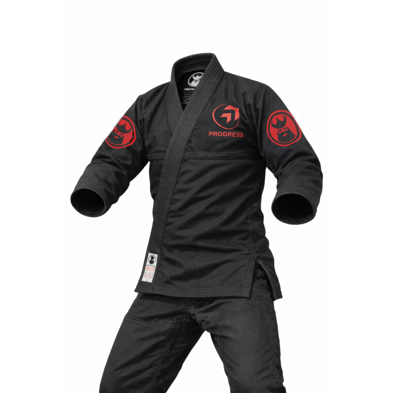Progress Adults BJJ Gi Kimono - Black