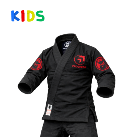Kids Progress BJJ Gi Kimono - Black
